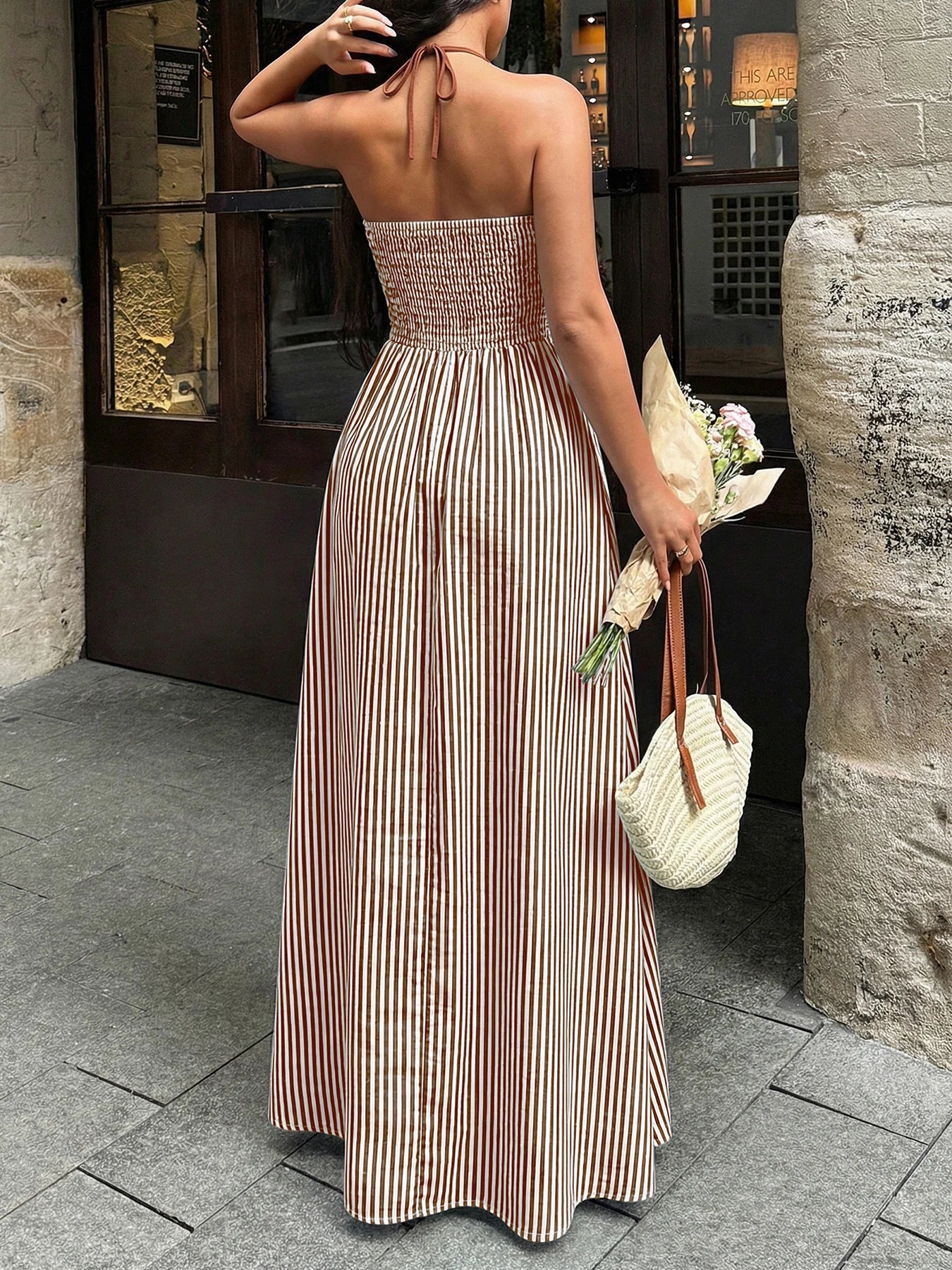 Vestito a righe sunny Chloeglow™ - Marrone